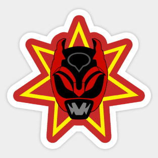 Nezi Red Helmet Sticker